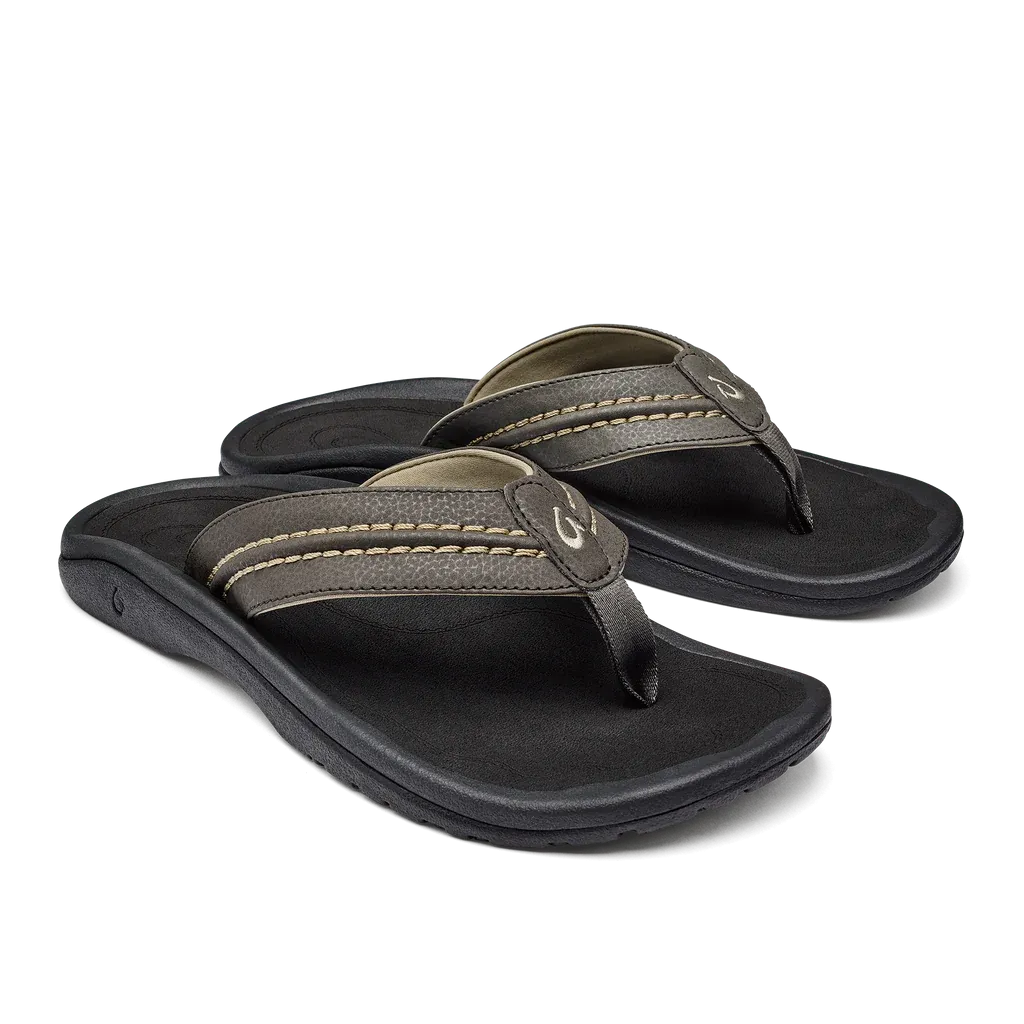 Olukai Men's Hokua Flip Flop - Kona/Onyx 10161-28OX