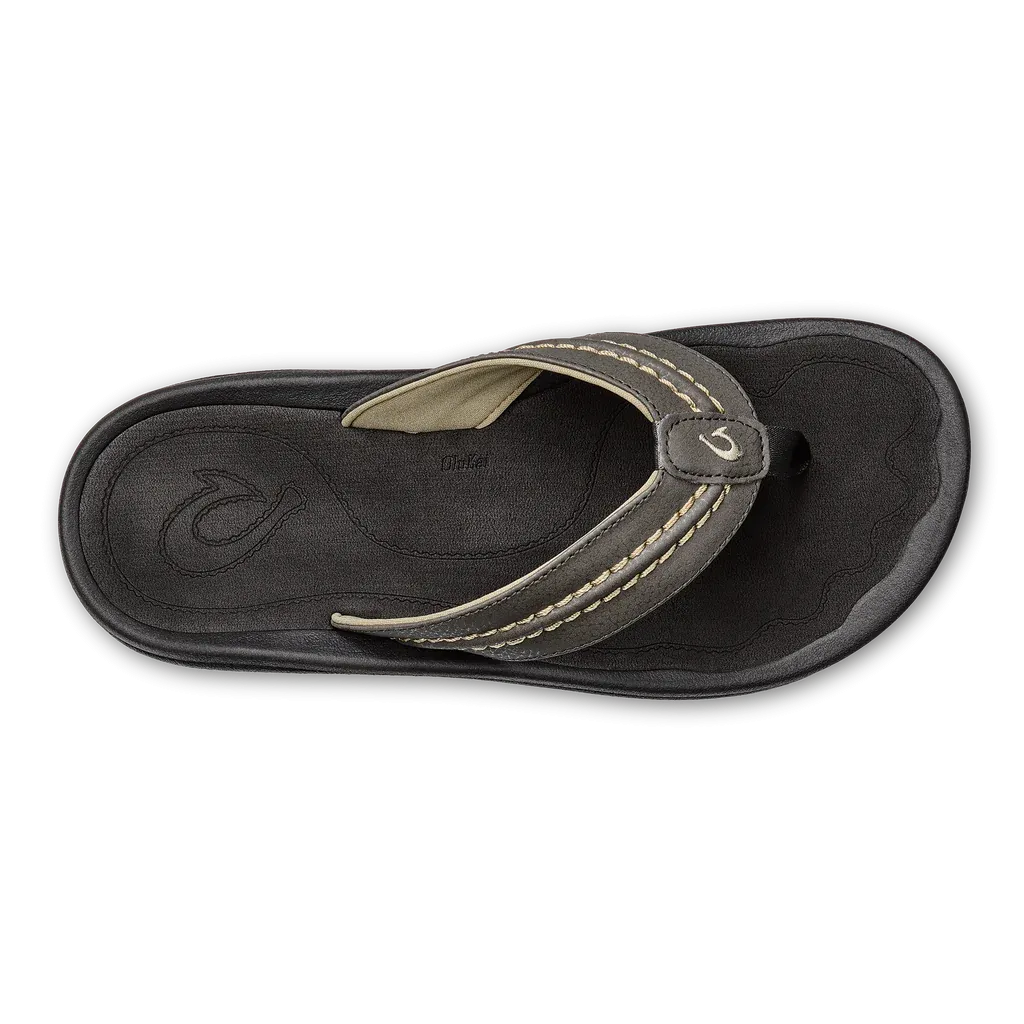 Olukai Men's Hokua Flip Flop - Kona/Onyx 10161-28OX