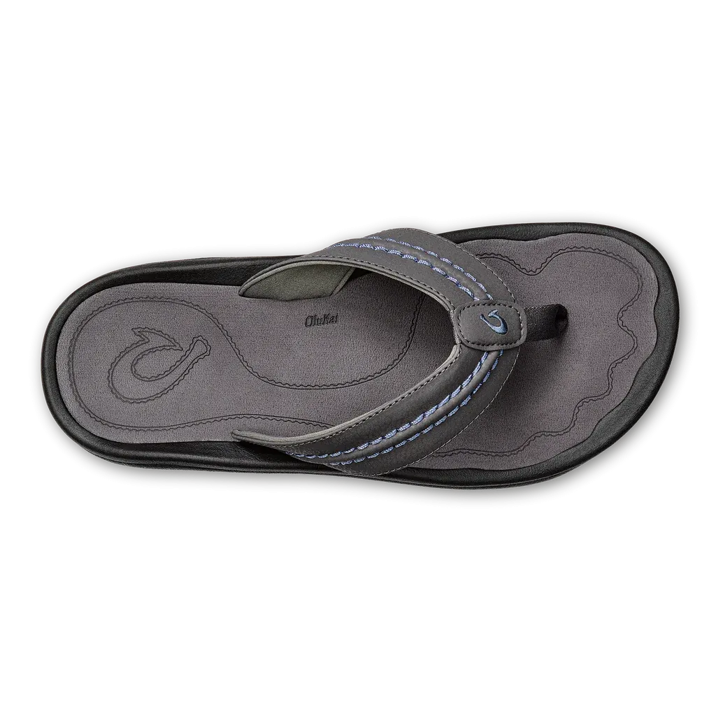 Olukai Men's Hokua Flip Flop - Pavement/Pavement 10161-PVPV