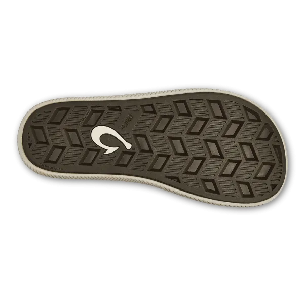 OluKai Men's Ulele Flip Flop - Dark Wood/Dark Wood 10435-6363