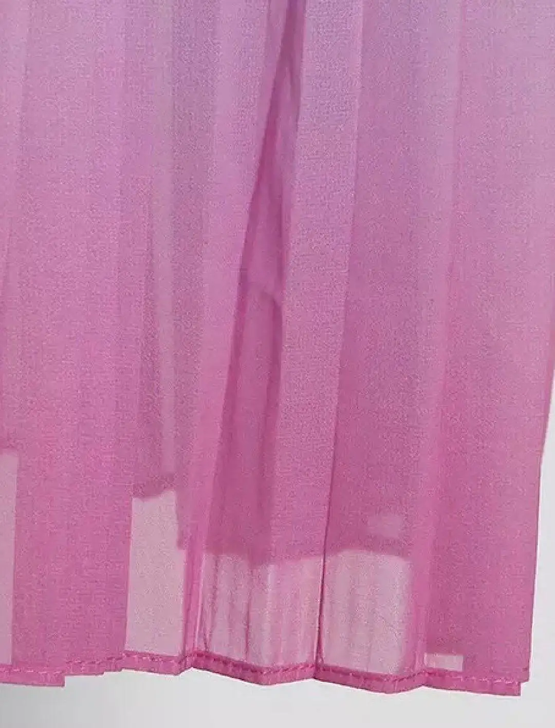 Ombré Colored Pleated Long Dress