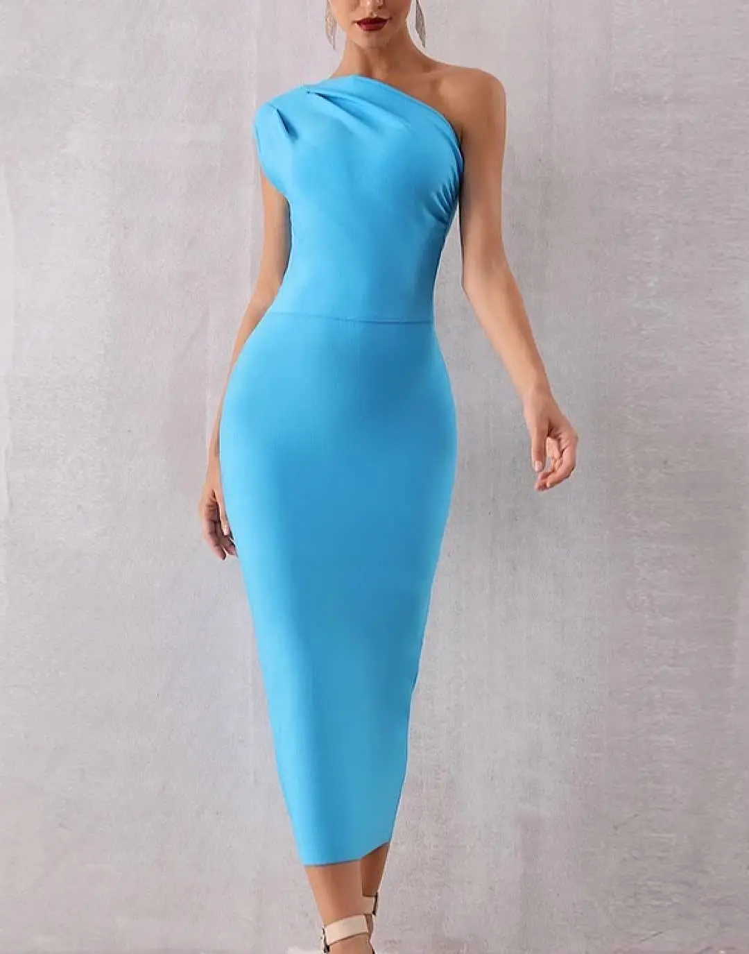 One Shoulder Slim Bandage Dress