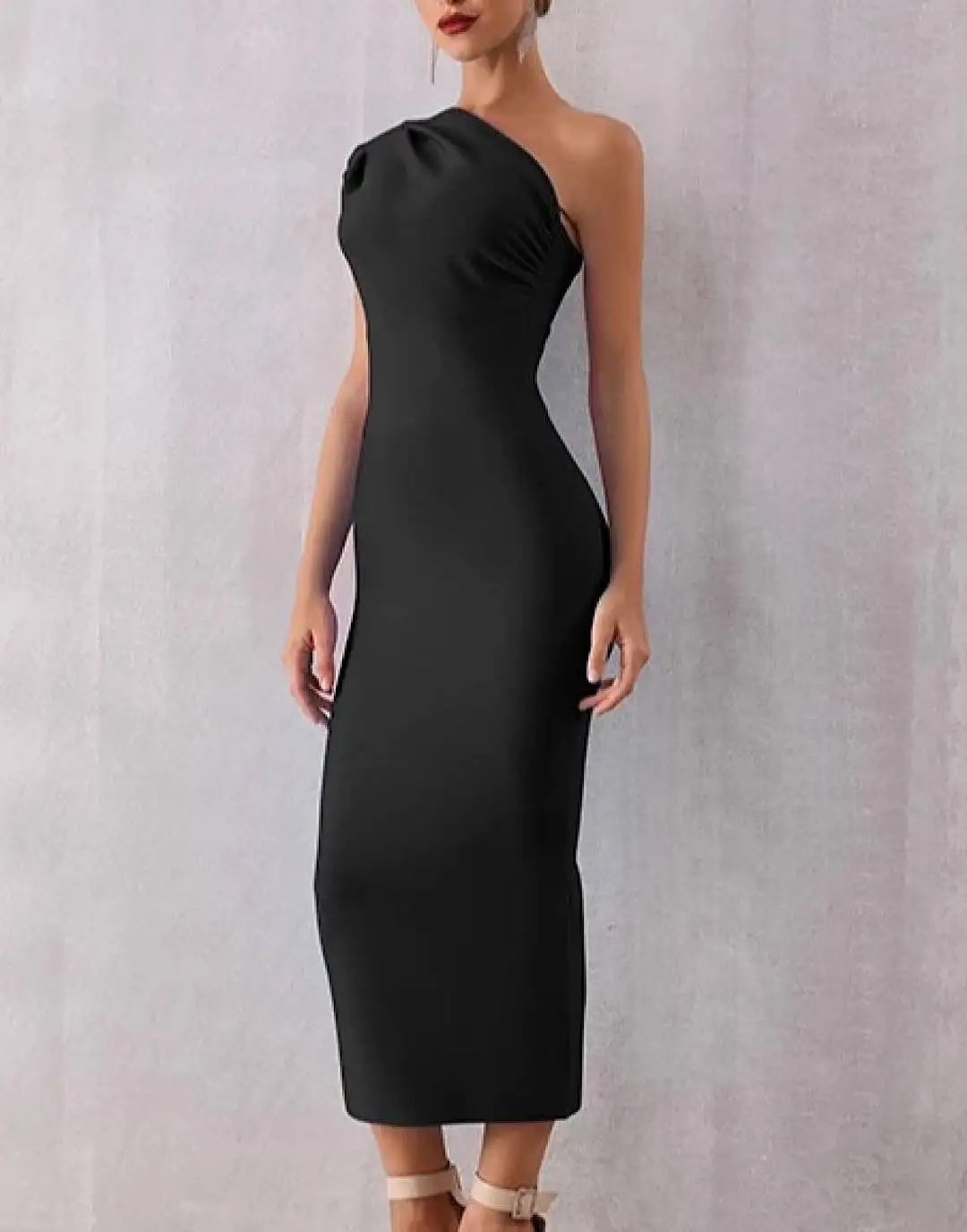 One Shoulder Slim Bandage Dress