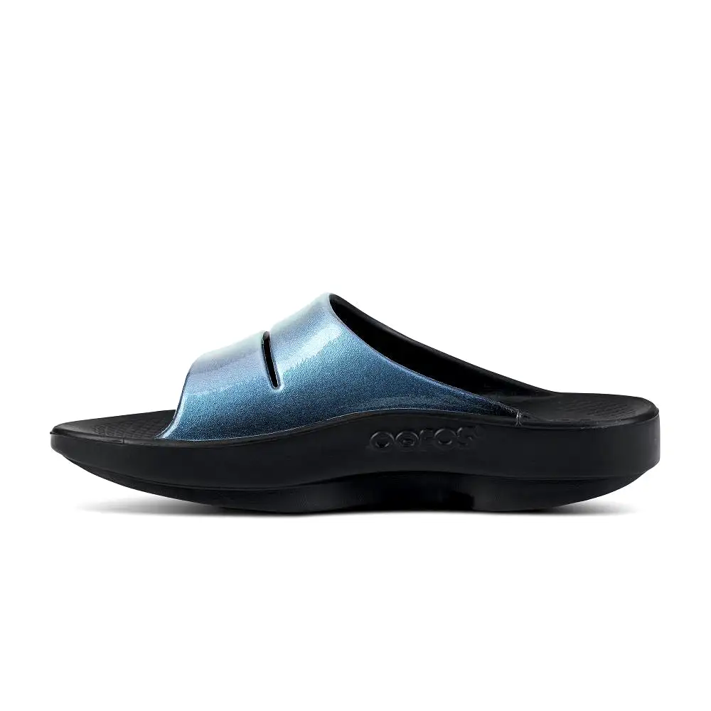 'OOFOS' Women's OOahh Luxe Slide - Atlantis