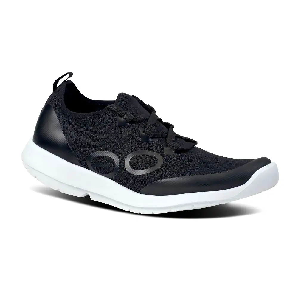 'OOFOS' Women's OOmg Sport LS-Low Shoe - White / Black