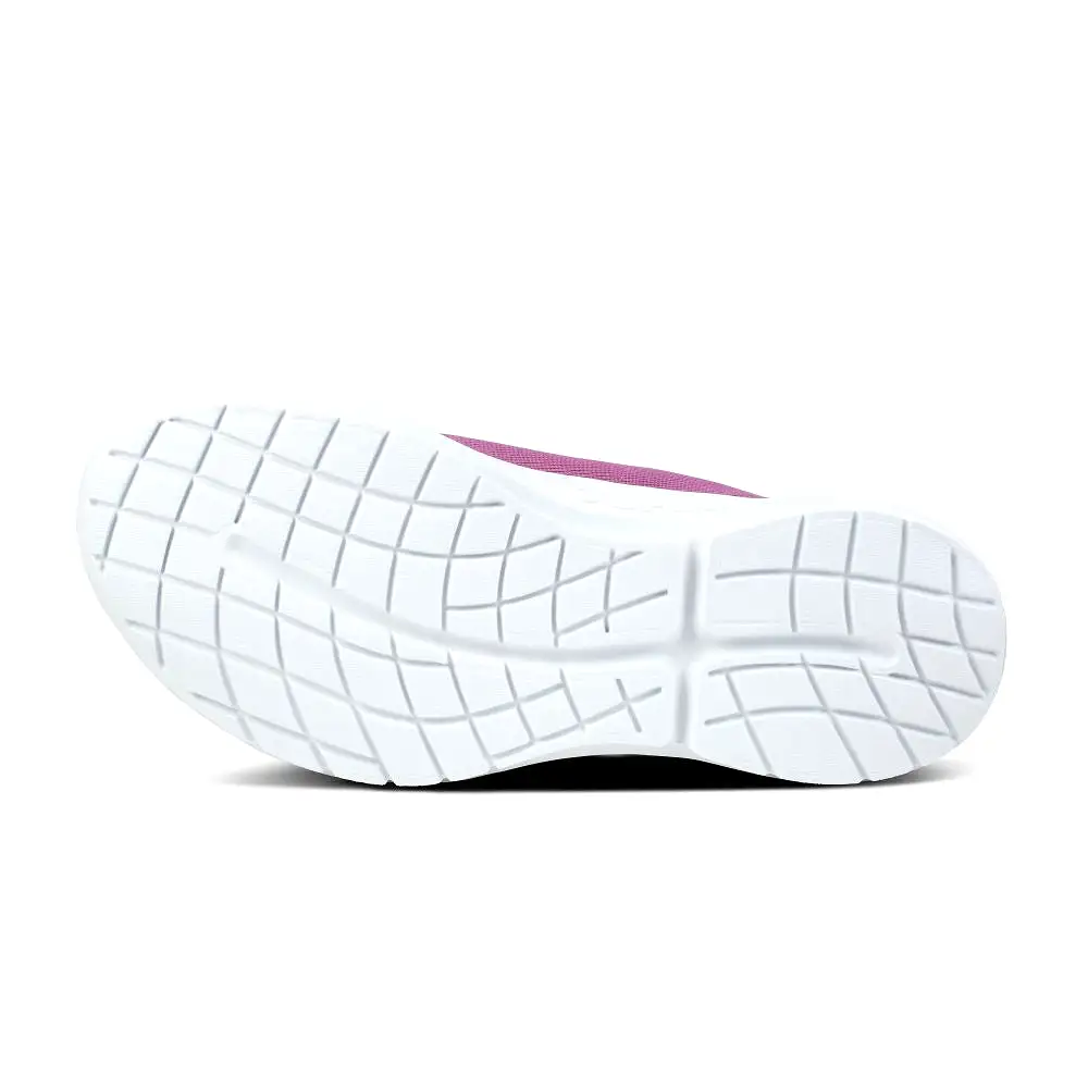 'OOFOS' Women's OOmg Sport LS-Low Shoe - White / Plum