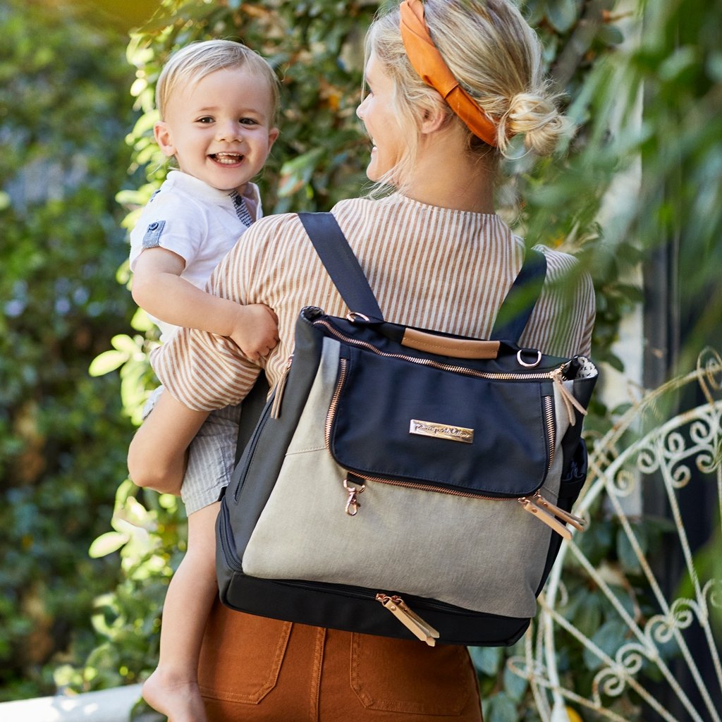 Petunia Pickle Bottom Pivot Backpack - Sand/Black