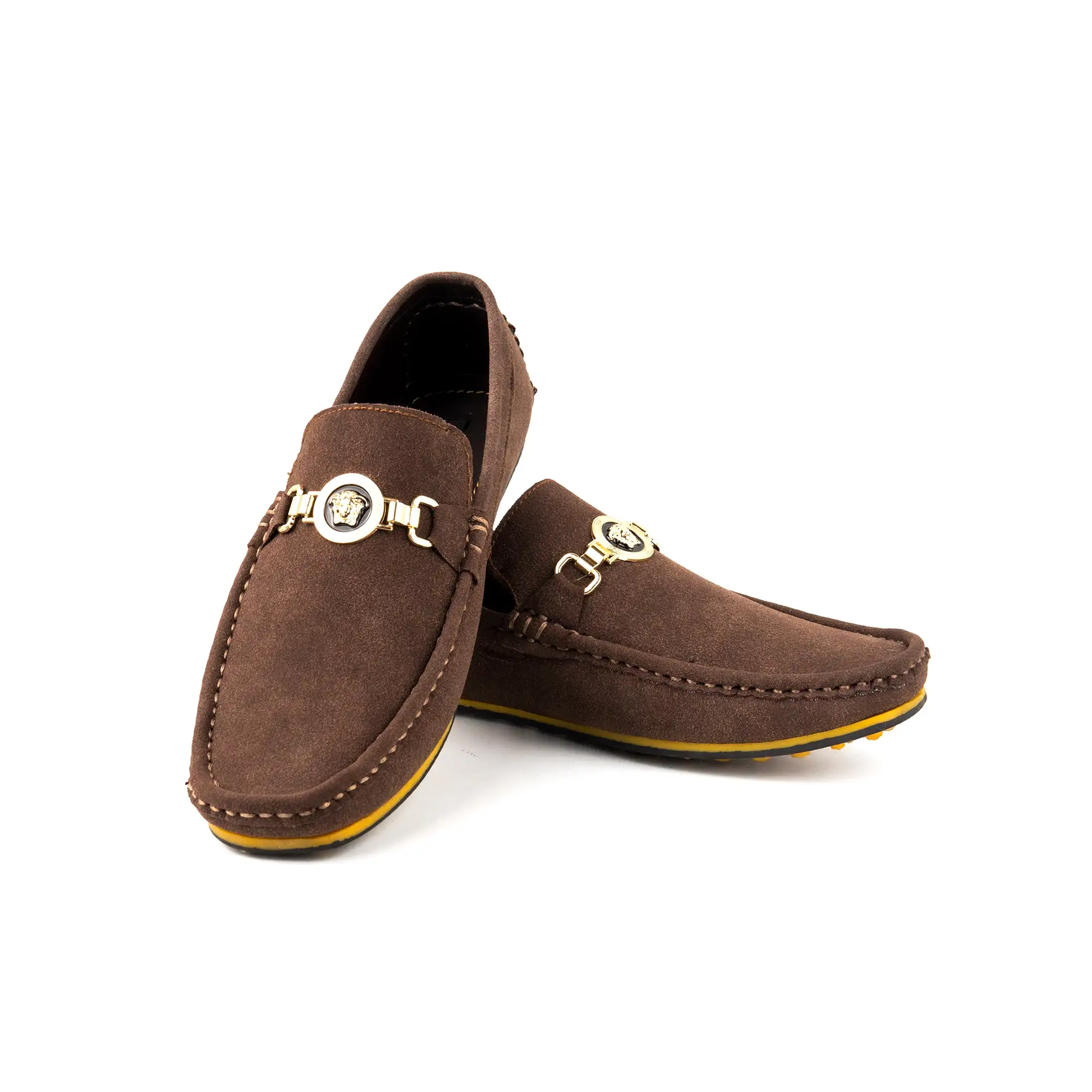 Premium PU Leather Spiral Styled Buckle Moccasins