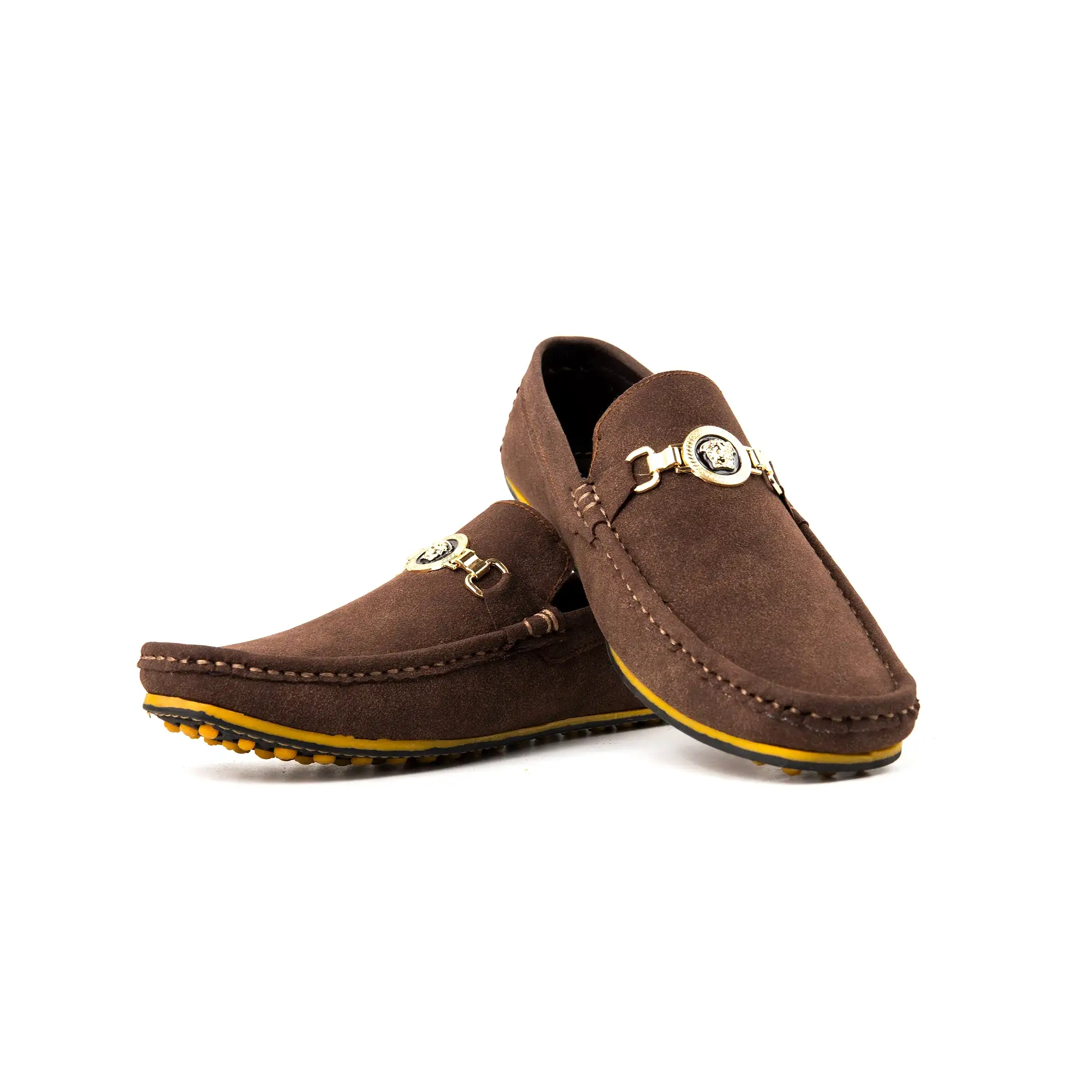 Premium PU Leather Spiral Styled Buckle Moccasins