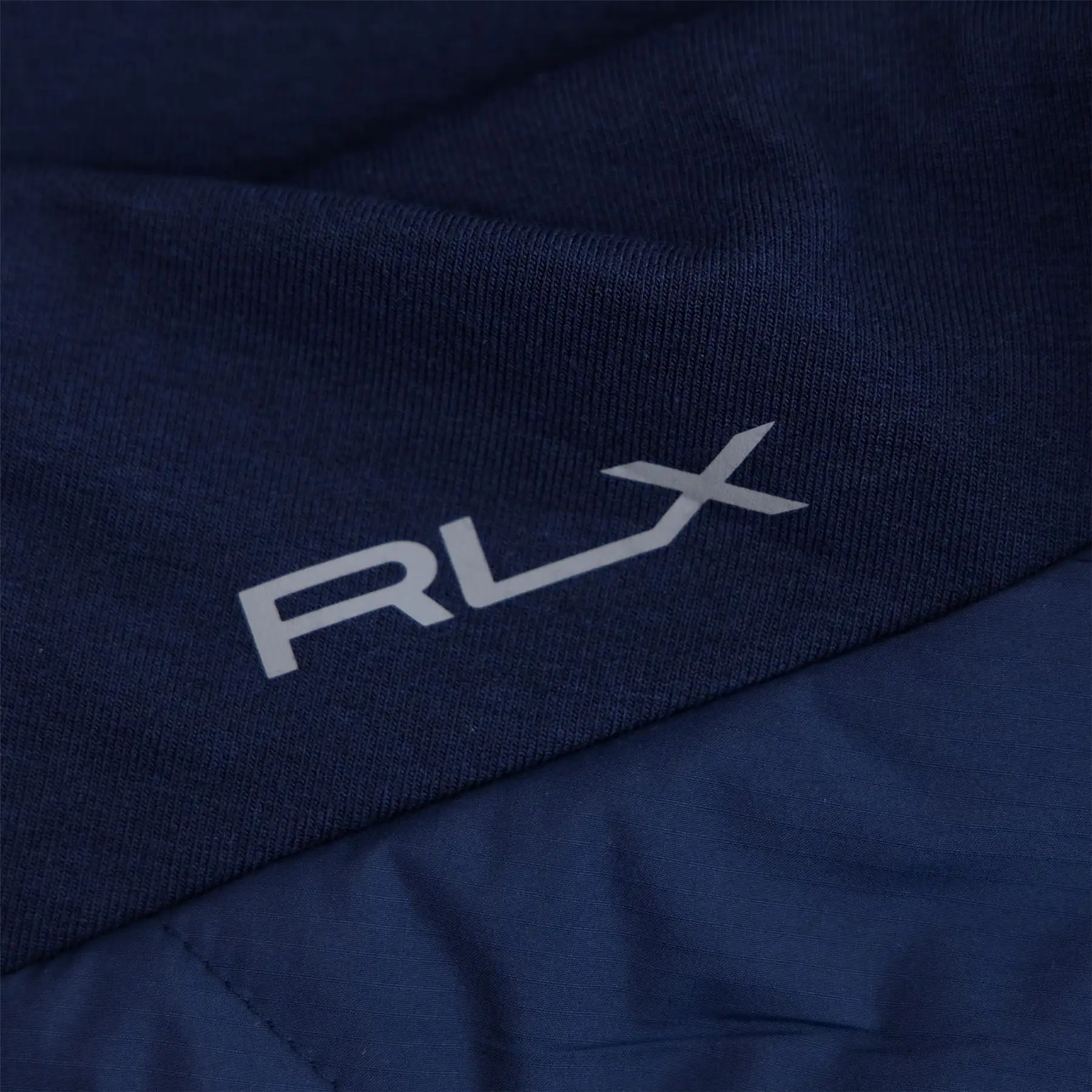 RLX Classic Fit Full Zip Cool Wool Hybrid Gilet Refined Navy - SS24