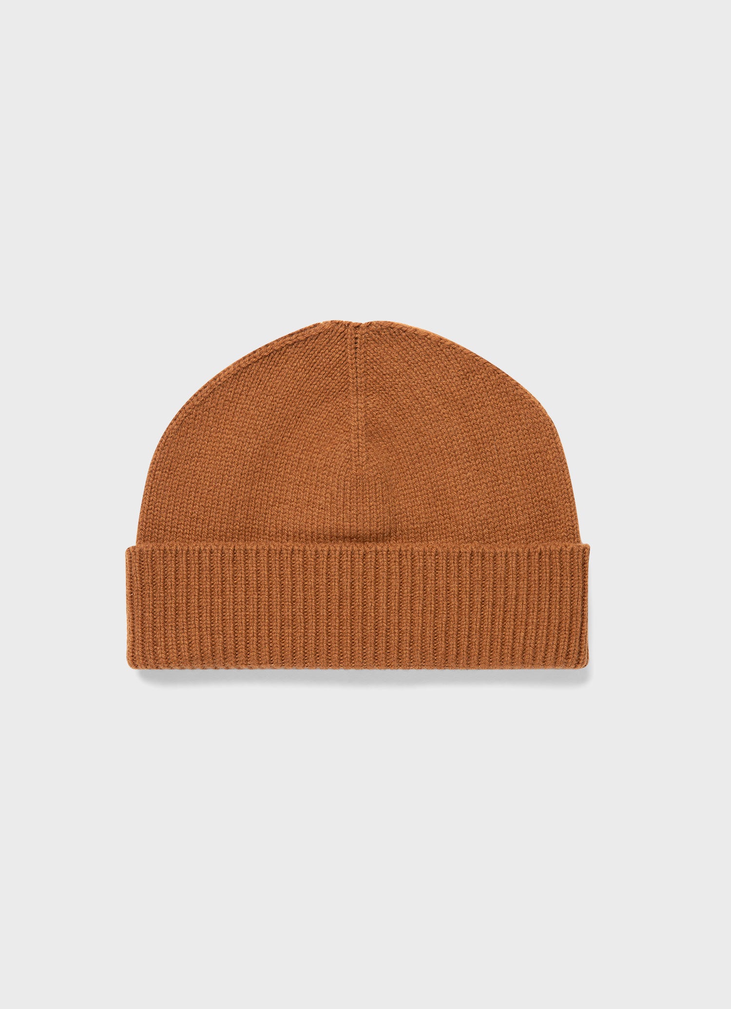 Scottish Lambswool Hat in Dark Camel