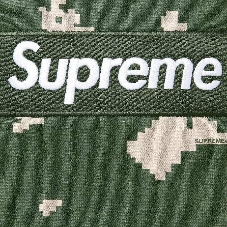 Supreme Box Logo Hooded Sweatshirt (Olive Camo)