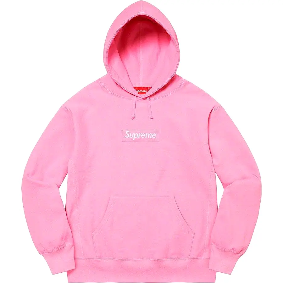 Supreme Box Logo Hooded Sweatshirt (Pink)