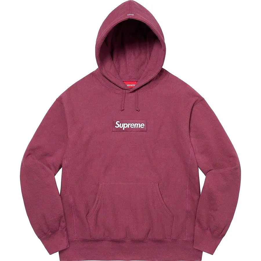 Supreme Box Logo Hooded Sweatshirt (Plum)