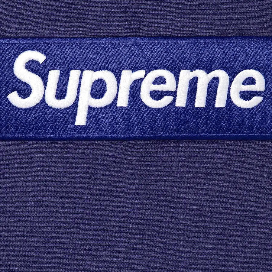 Supreme Box Logo Hooded Sweatshirt (Washed Navy)