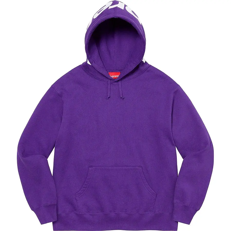 Supreme Contrast Hooded Sweatshirt (Purple)