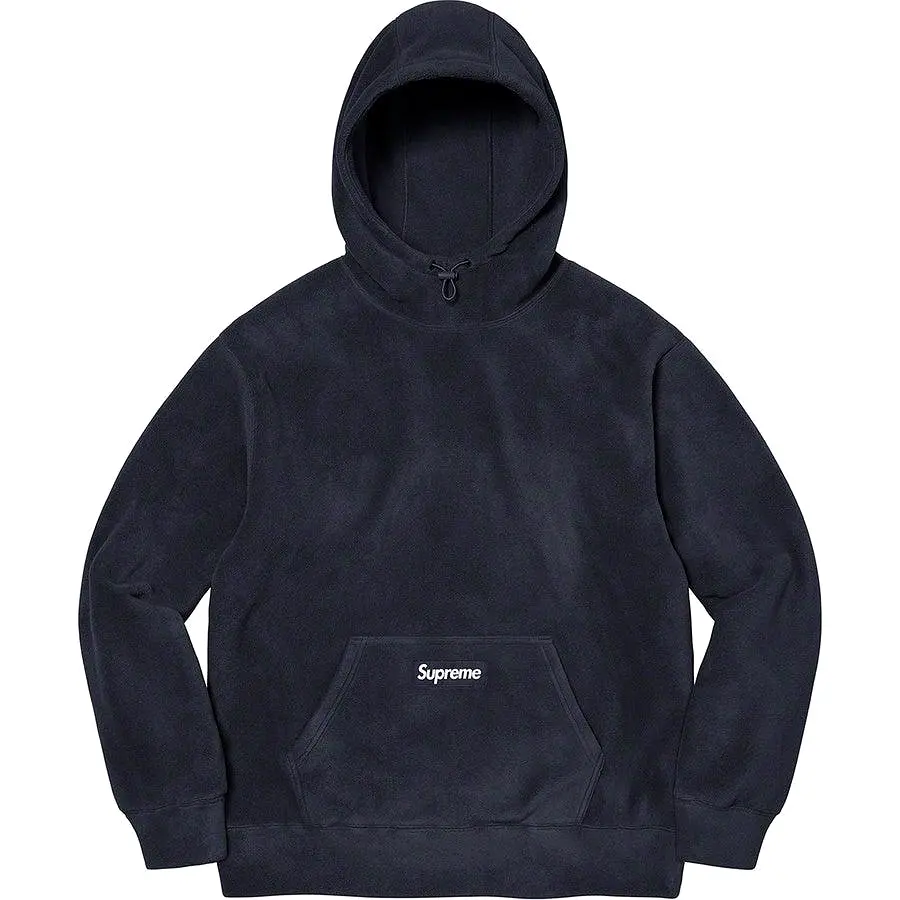 Supreme Polartec Hooded Sweatshirt (Navy)