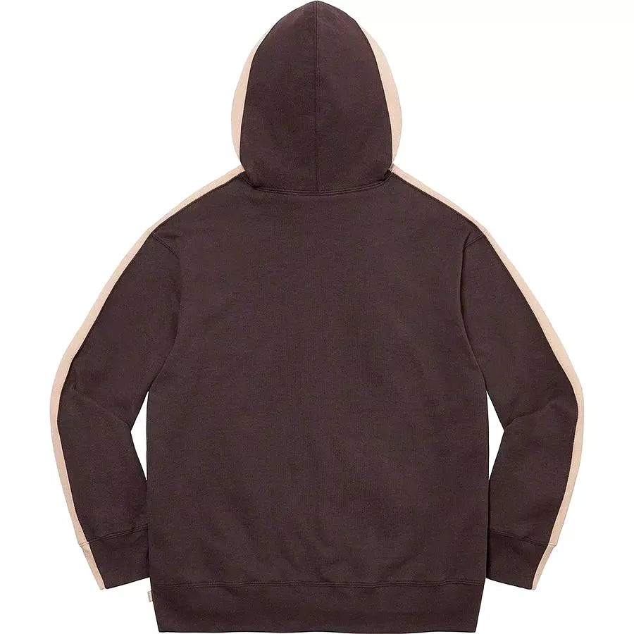 Supreme S Logo Split Hooded Sweatshirt (Brown)