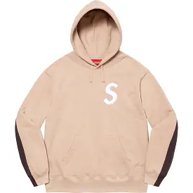 Supreme S Logo Split Hooded Sweatshirt (Brown)