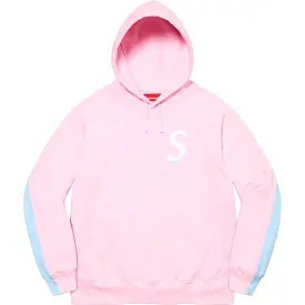 Supreme S Logo Split Hooded Sweatshirt (Pink)