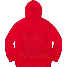 Supreme/ Smurfs Hooded Sweatshirt (Red)