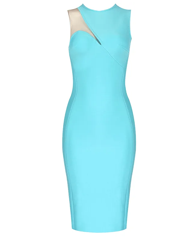 Sylvi Blue Midi Dress