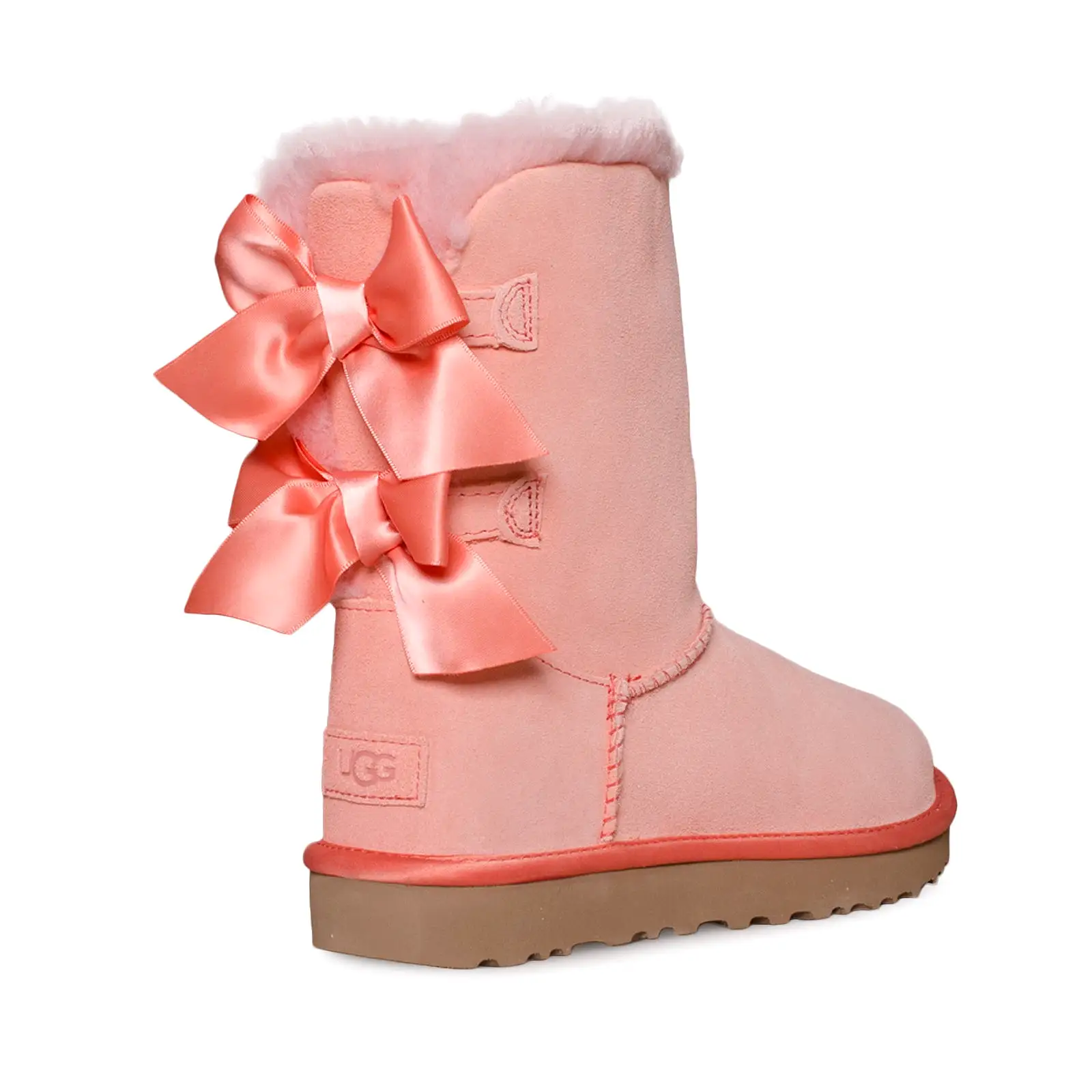 UGG Bailey Bow Satin Starfish Pink Boots - Women's