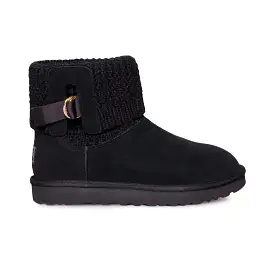 UGG Classic Solene Mini Black Boots - Women's