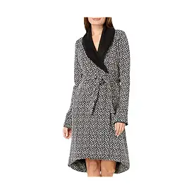 UGG Duffield II Black Grey Micro Leopard Robe - Women's