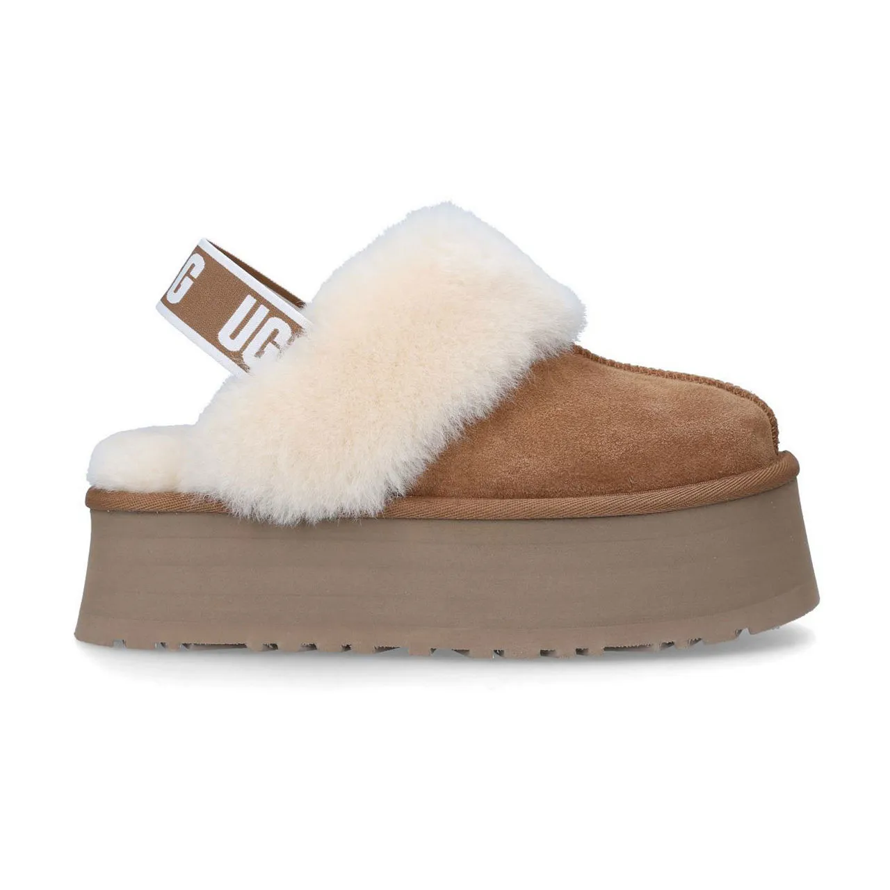 UGG Funkette Platform Slippers - Brown