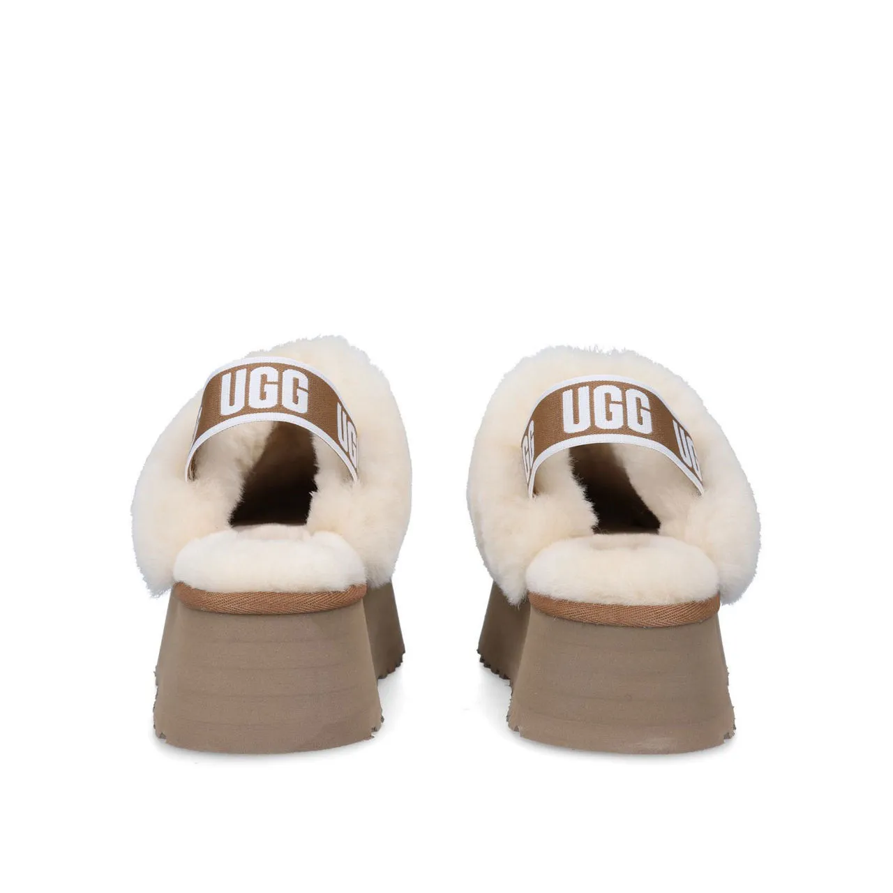 UGG Funkette Platform Slippers - Brown