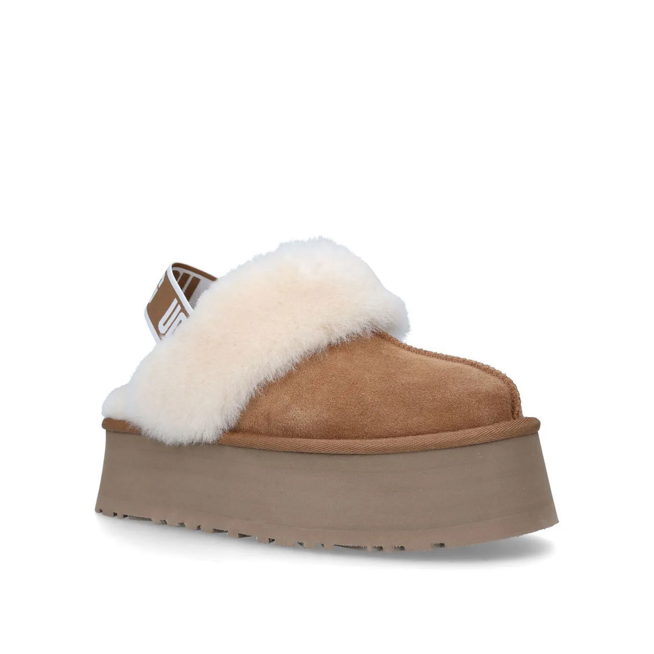 UGG Funkette Platform Slippers - Brown