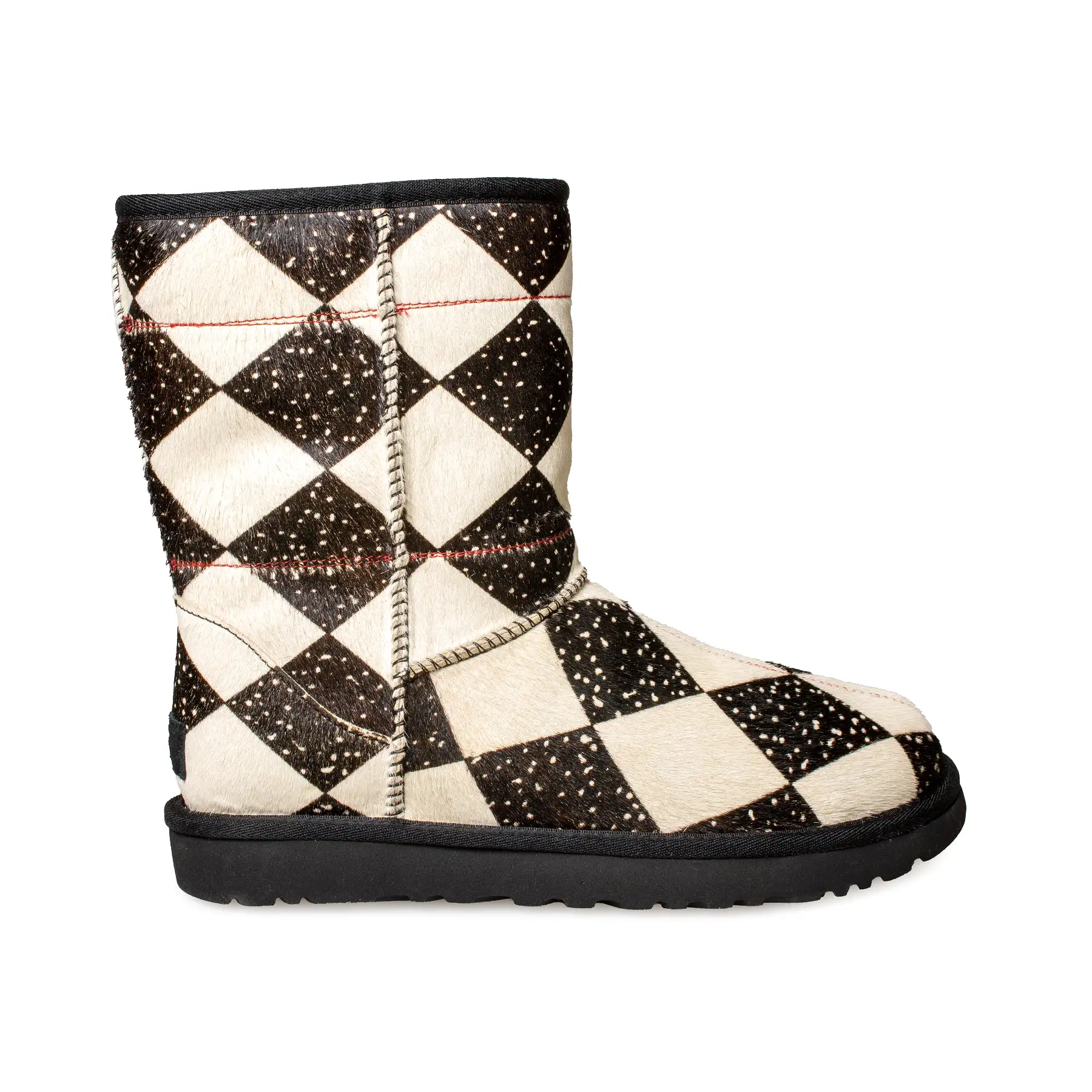 UGG X TSCHABALALA Self Classic Diamond Black / White Boots - Women's