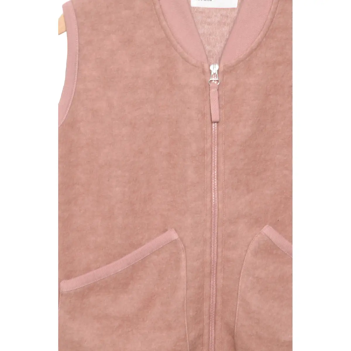 Universal Works Zip Waistcoat 29711 Wool Fleece pink