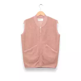 Universal Works Zip Waistcoat 29711 Wool Fleece pink