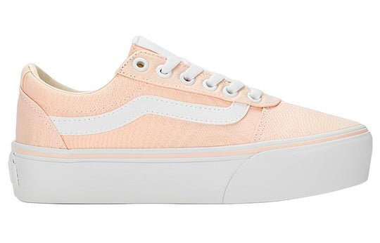 VANS WOMEN'S WARD PLATFORM PEACH/WHITE